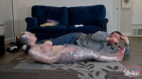 Minx's Plastic Mummification Ordeal - Part 1 (WMV Format)