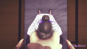 Shinobu Kocho from Kimetsu no Yaiba Takes Dick for POV 3D Hentai Creampie