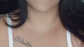 A big cucumber in my vagina, it feels so good