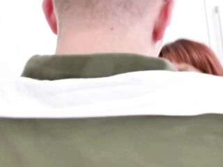 Beau Diamonds is a lustful redhead with large melons who loves to have sex with younger lads