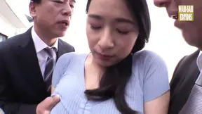 Married Asian MILF Hana Haruna unleashes her huge boobs and massive ass