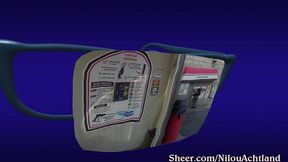 driving with tits out to car wash : nilou achtland