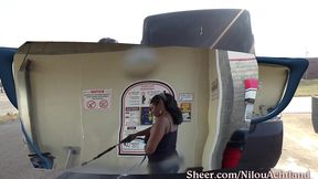 driving with tits out to car wash : nilou achtland