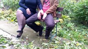 Our dirty hobby is cumming on the street