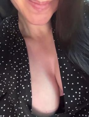 My new stepmom's huge tits