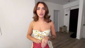 Fucked a beautiful hostess after cleaning