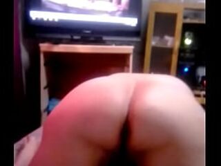 Fucking my fat filthy wife while watching video of me fucking tight petite teen step daughter Must watch free video