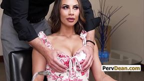 Rich Latina Trophy Wife Resolves A Matter With Step Sons Principal