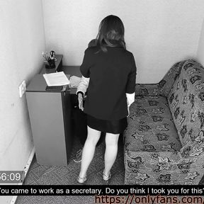 Boss Fucks Married Secretary - Cam Recorded