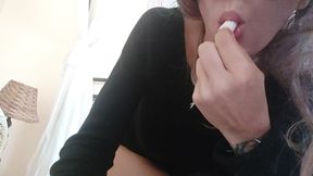 chantal tries again, but the tampax should not be inserted back there!