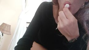 chantal tries again, but the tampax should not be inserted back there!
