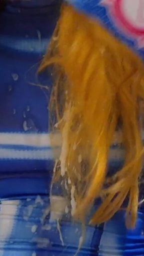 Cute Trans Girl Swallows Huge Load of Cum From BBC Dildo on Halloween (shemale Gokkun)