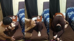 curious goddess - i gave him a leg lock while he was giving me head and he loved it