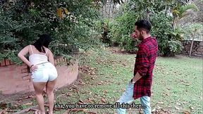 La cachonda de Vayolet cumple su fantas&iacute_a con el jardinero, A escondidas de su padrastro PARTE 1