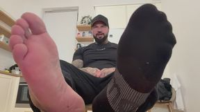 You stole Daddy’s sock and took it to your room to sniff but he caught you and now you’re in trouble