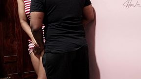 big ass amateur stepsister standing fuck in kitchen corner.