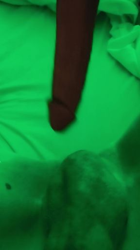 Trans woman dildos herself