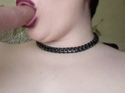 cock worship and sloppy blowjob play - dildo sucking compilation