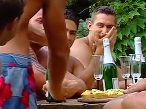 Horny guys in desert sucking cock