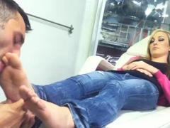 Blonde Foot Fetish on Cam