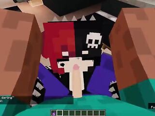 The punk beauty can't control herself and screws me sensually / Minecraft Jenny Mod