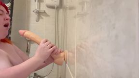 BBW Messy Fun with Dildo