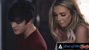 Slutty MILF Gets Down and Dirty in Threesome with Her Stepson and Stepdaughter