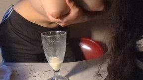 Late night hand expression session with milky titty play!