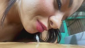 GIANT POLICE GODDESS FARTING ON SMALL SLAVE PART 2 BY ANA AYUMME AND SMALL JEFF CAM BY ALINE FULL HD