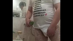 A guy from Eastern Europe discovered his talent for porn filming: his huge round ass is perfect for anal sex!