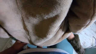 Romantic fucking and cum play on a fur-coat linner 268- preview