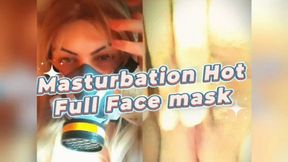 Masturbation Hot with Full Face Mask