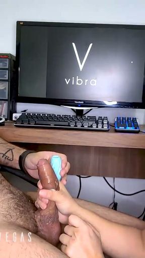 Porn actress Selena Vega shows you a male sex toy to masturbate   Clip 3