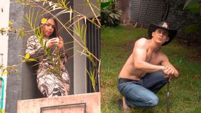 Muscular gardener is hired by brunette MILF and does special jobs for her - Kataleya Gil &amp; Lian Grey