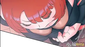 Ebony Goddess Bends Teases in Steamy Hentai Yoga Fantasy