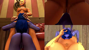 Night Elf Eats Out Elf on Couch [WOW SFM]