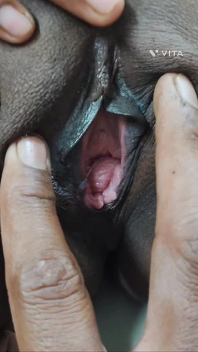 Sister-in-law's Black Pussy Fingered by Brother-in-law