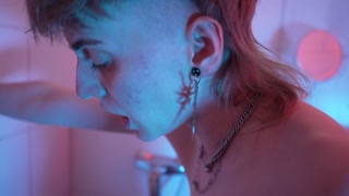 Dyke Porn - Steamy Shower Fuck - MikaXTiger