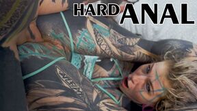 ”Tattoo Babe Anuskatzz Get Screwed Balls Deep In Her Booty”
