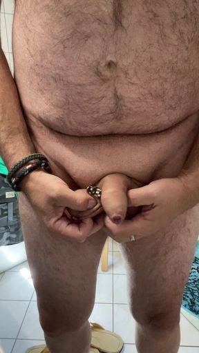 Putting on the penis cage, I'm already getting horny 🤩
