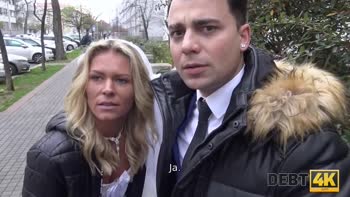 Blonde Bride Rides Stranger's Cock to Pay Off Debts