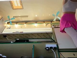 Hawt eighteen years old hottie secretle recorded at worl - voyeur pov