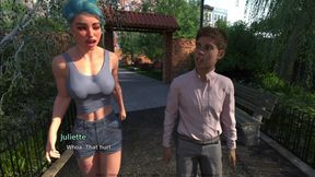 Juliette Isn't An Ordinary Girl - Outdoor Waling With My Elder Futa Girlfriend