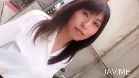 Joyful and cute japanese pornstar is having amazing sex