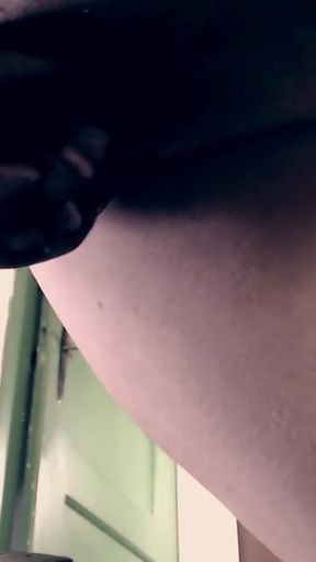 Caged Pup Jake get his cum fucked out by large dildos   Clip 2