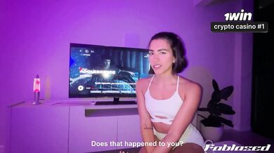 "Adentro no!" - Visito a mi Vecino después del Gym y terminamos Follando