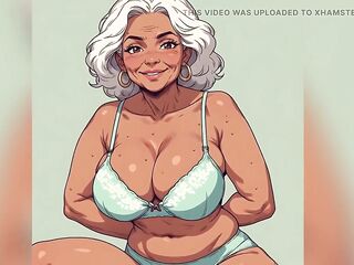 Hawt Curvy Matures Brassiere and Panty Art
