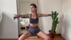 exercising with Nikatsu: Warm up and stretch training