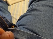 Jacking off cumshot