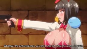Busty Futanari Succubus Fucks Curvy Robot Girl in Wild Hentai City Adventure